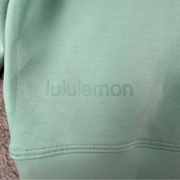 Lululemon Perfectly Oversized Cropped Crew Sweatshirt 6 Softstreme Wild Mint - Picture 10 of 11